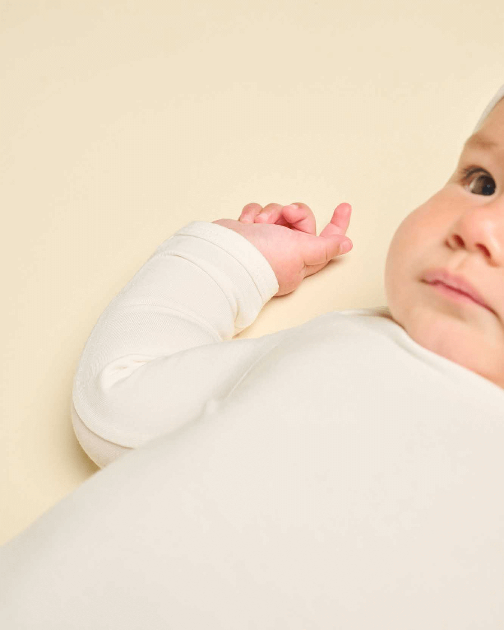 Cushii Cushii Softluxe Baby Knotted Gown - Milk