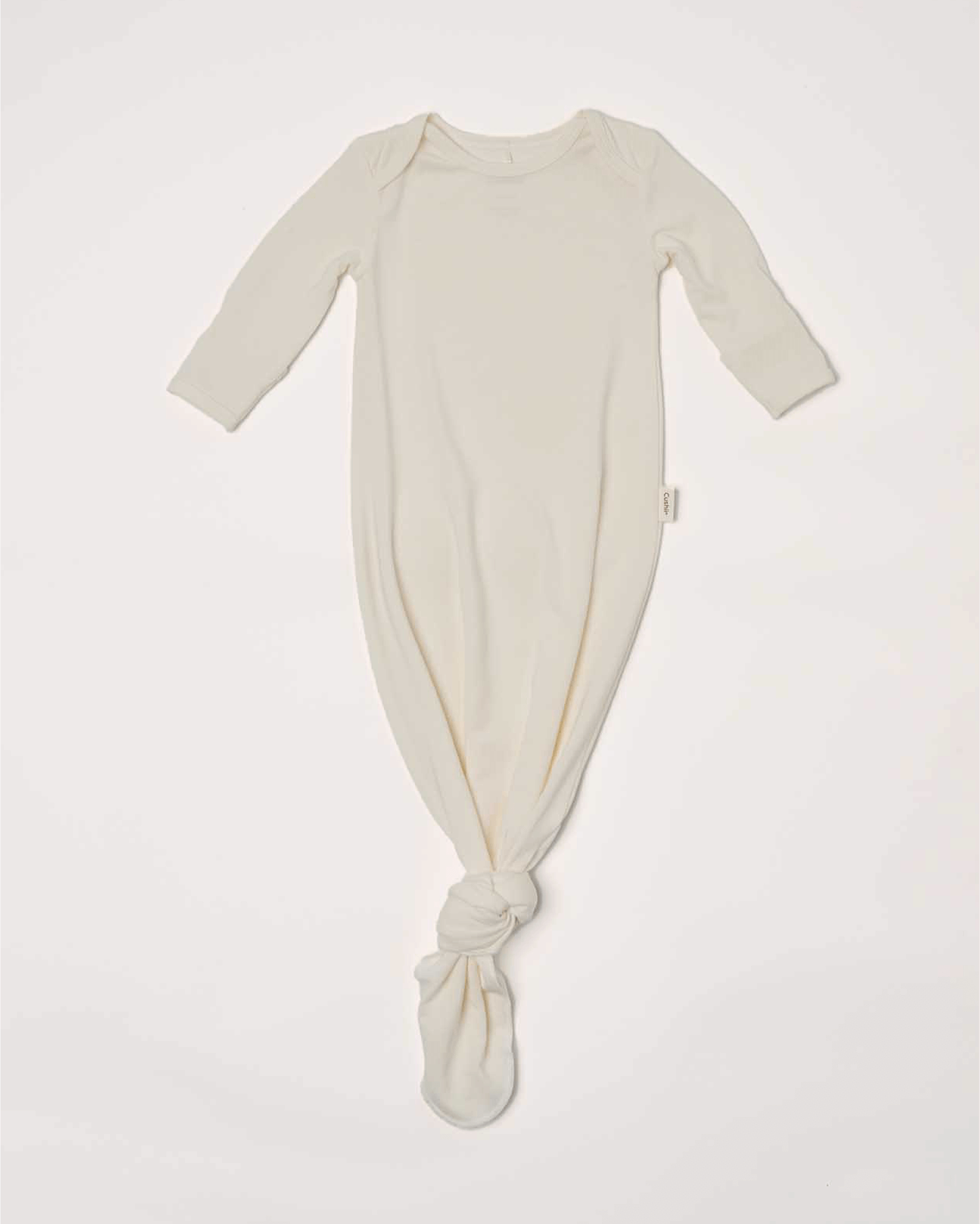 Cushii Cushii Softluxe Baby Knotted Gown - Milk