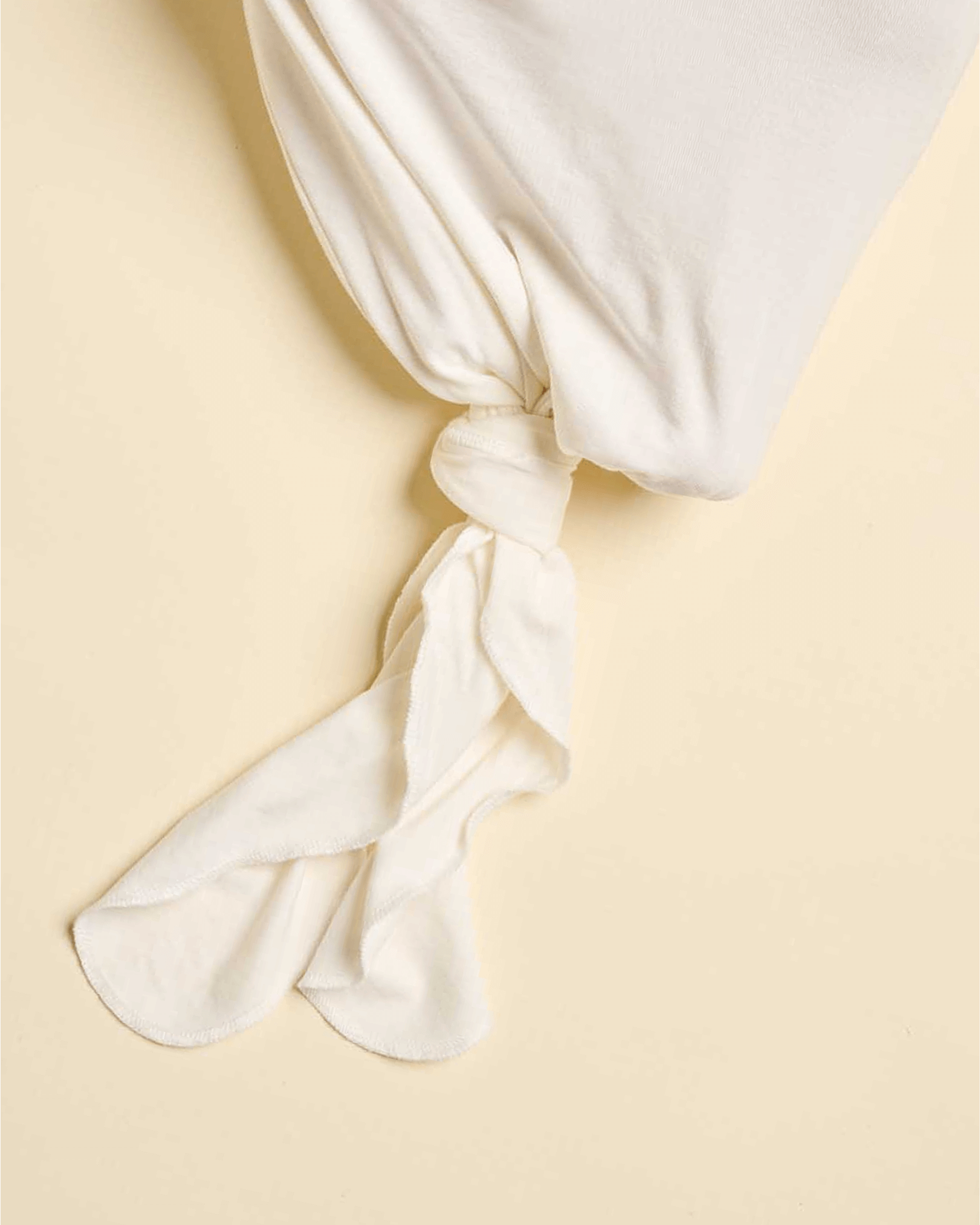 Cushii Cushii Softluxe Baby Knotted Gown - Milk