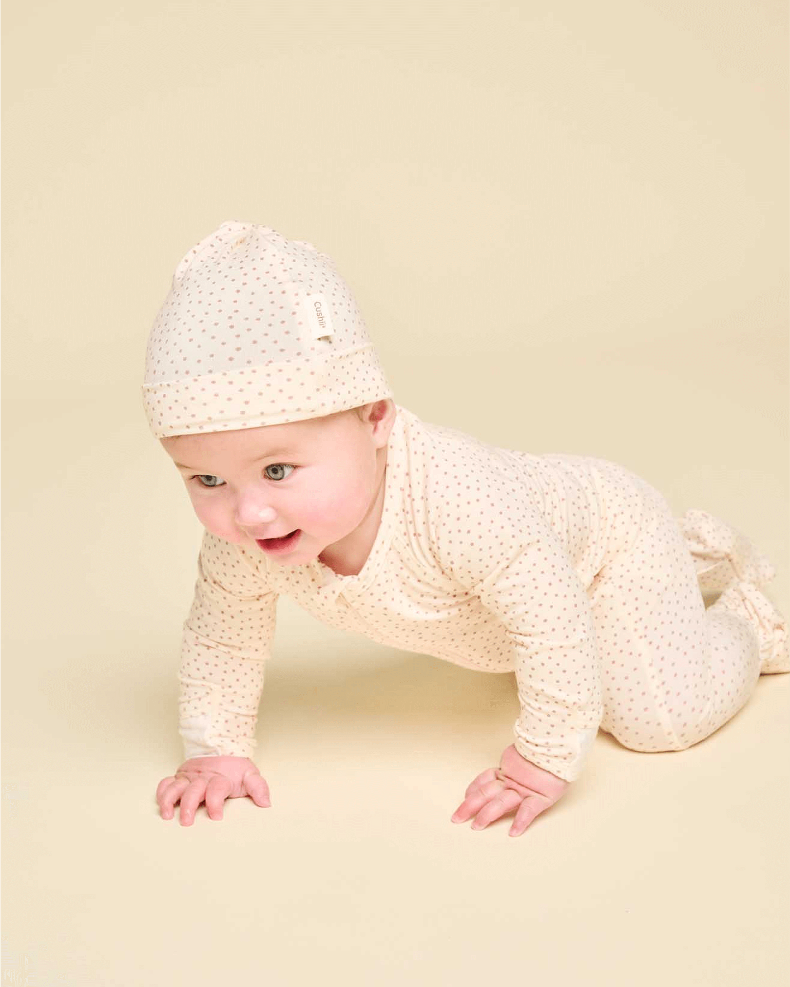 Cushii Cushii Softluxe Beanie - Oat Dots