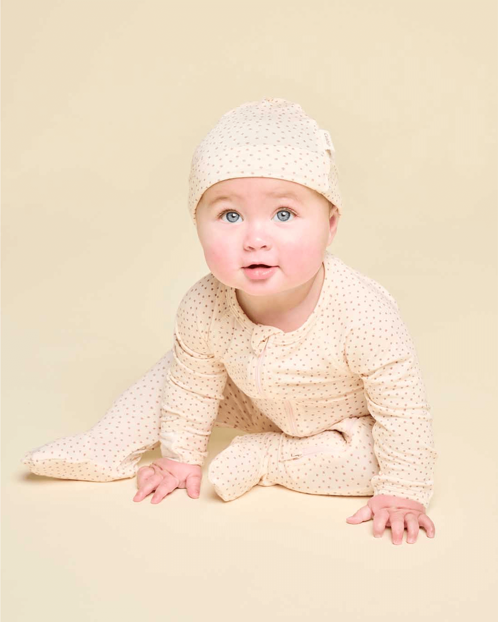 Cushii Cushii Softluxe Beanie - Oat Dots