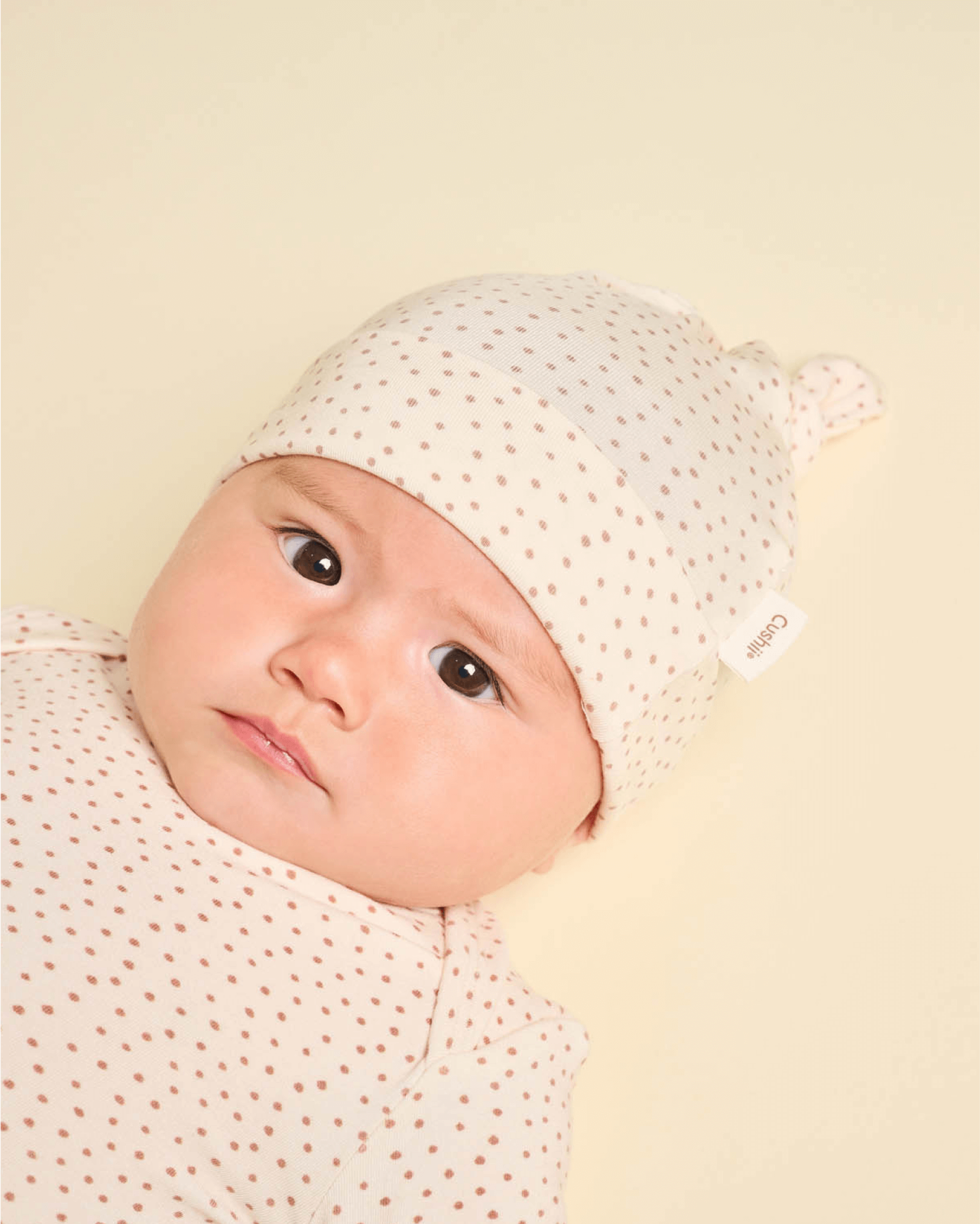 Cushii Cushii Softluxe Beanie - Oat Dots