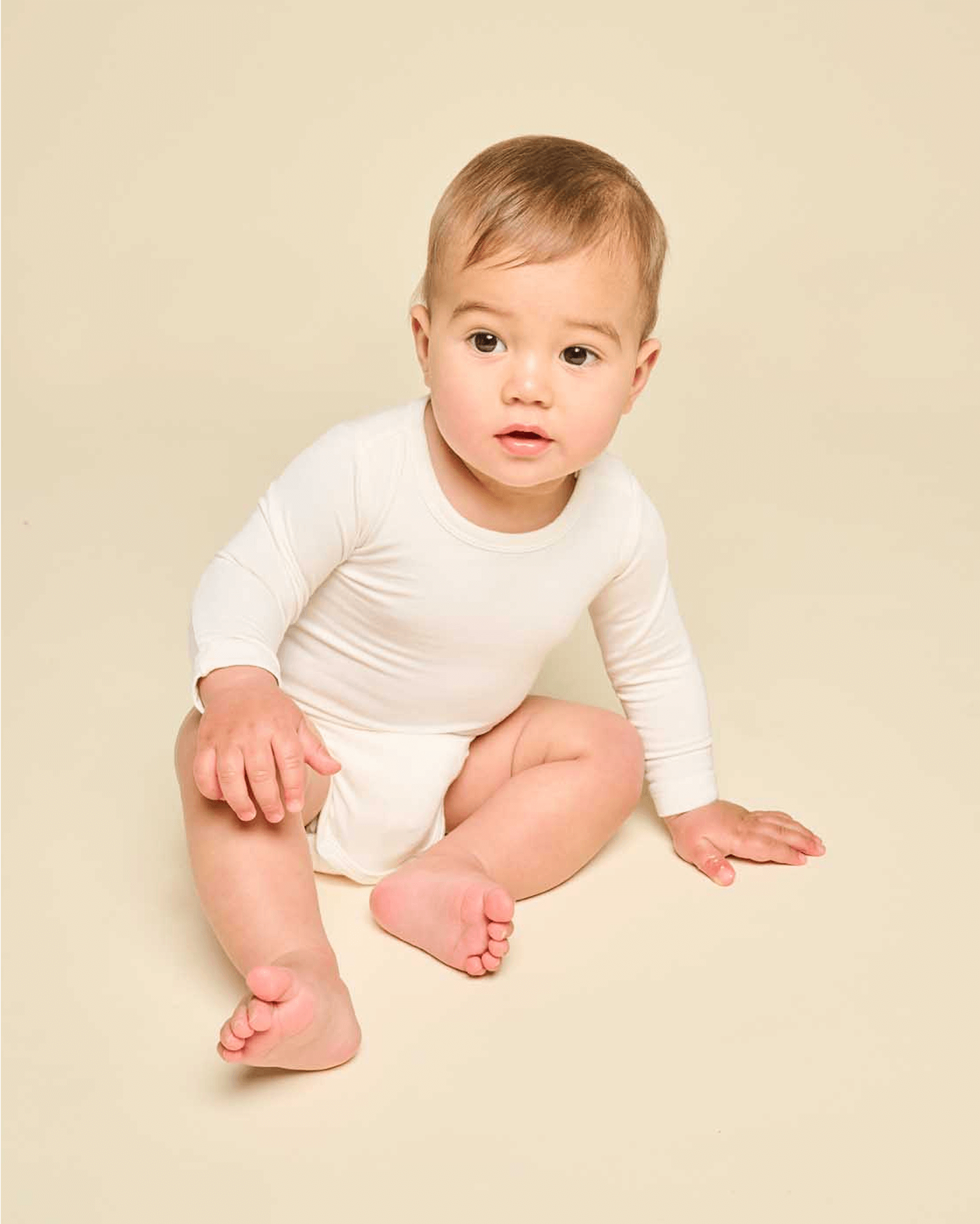 Cushii Cushii Softluxe Long Sleeve Body Suit - Milk