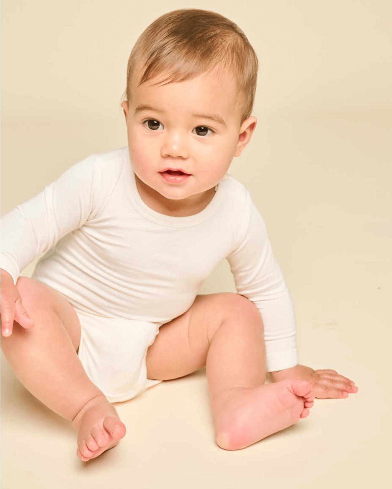 Cushii Cushii Softluxe Long Sleeve Body Suit - Milk