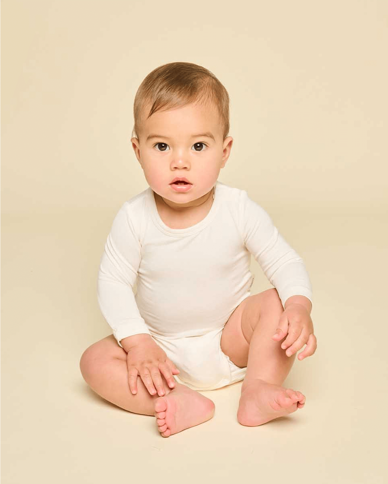 Cushii Cushii Softluxe Long Sleeve Body Suit - Milk