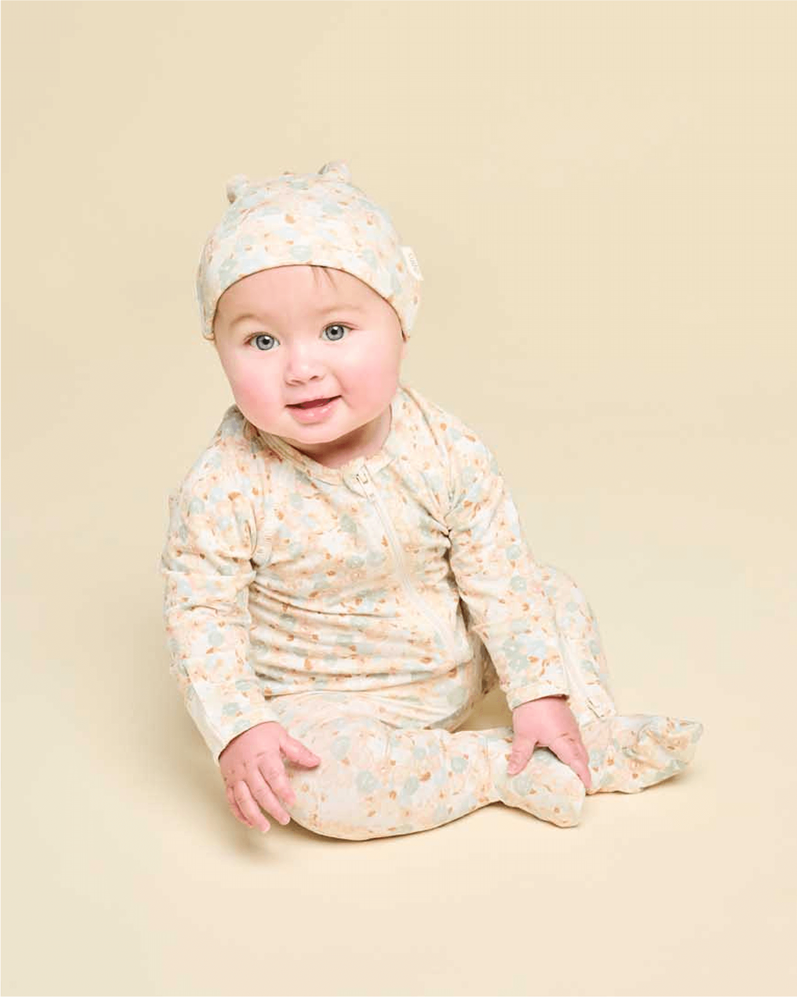 Cushii Cushii Softluxe Zip Footie - Floral