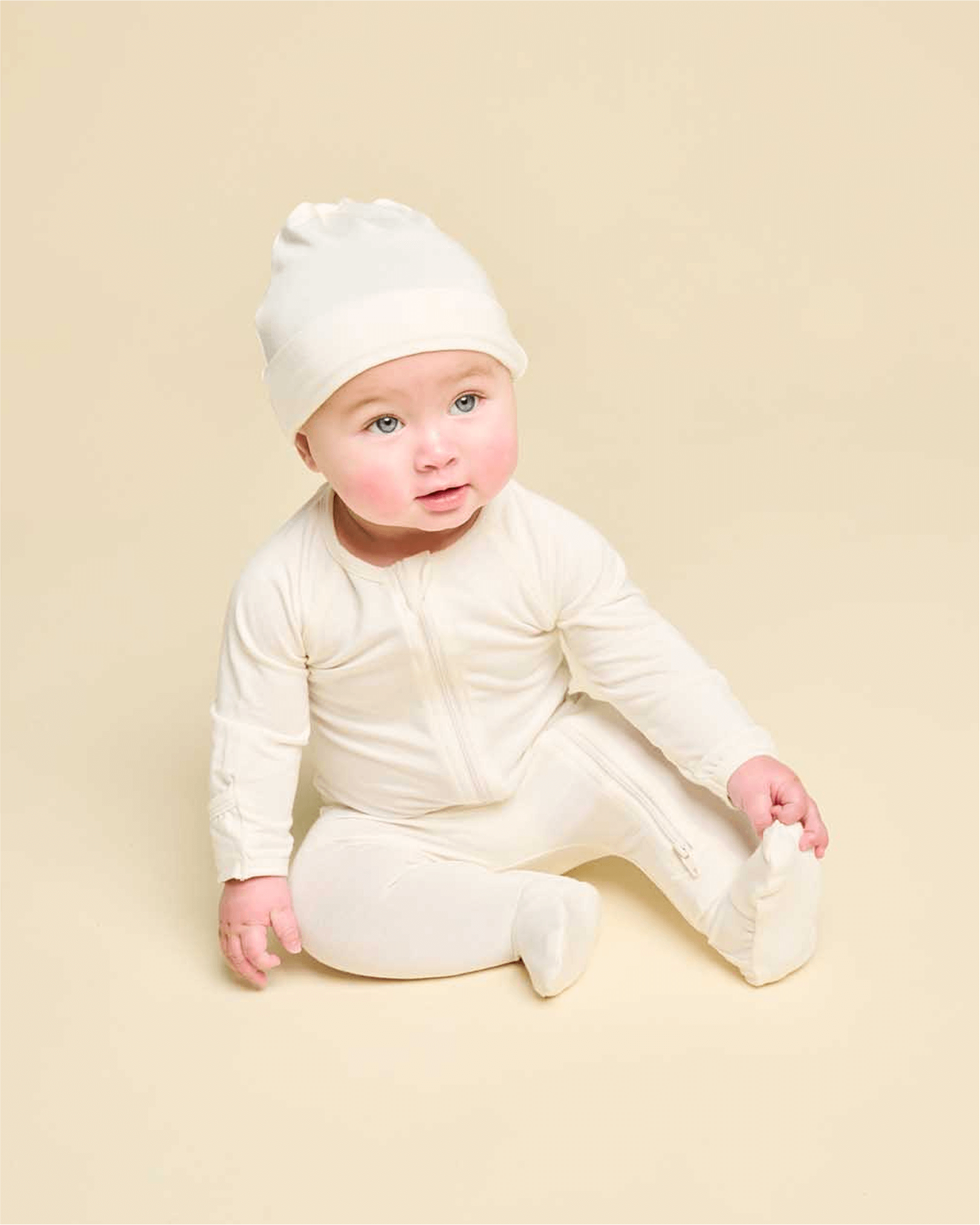 Cushii Cushii Softluxe Zip Footie - Milk