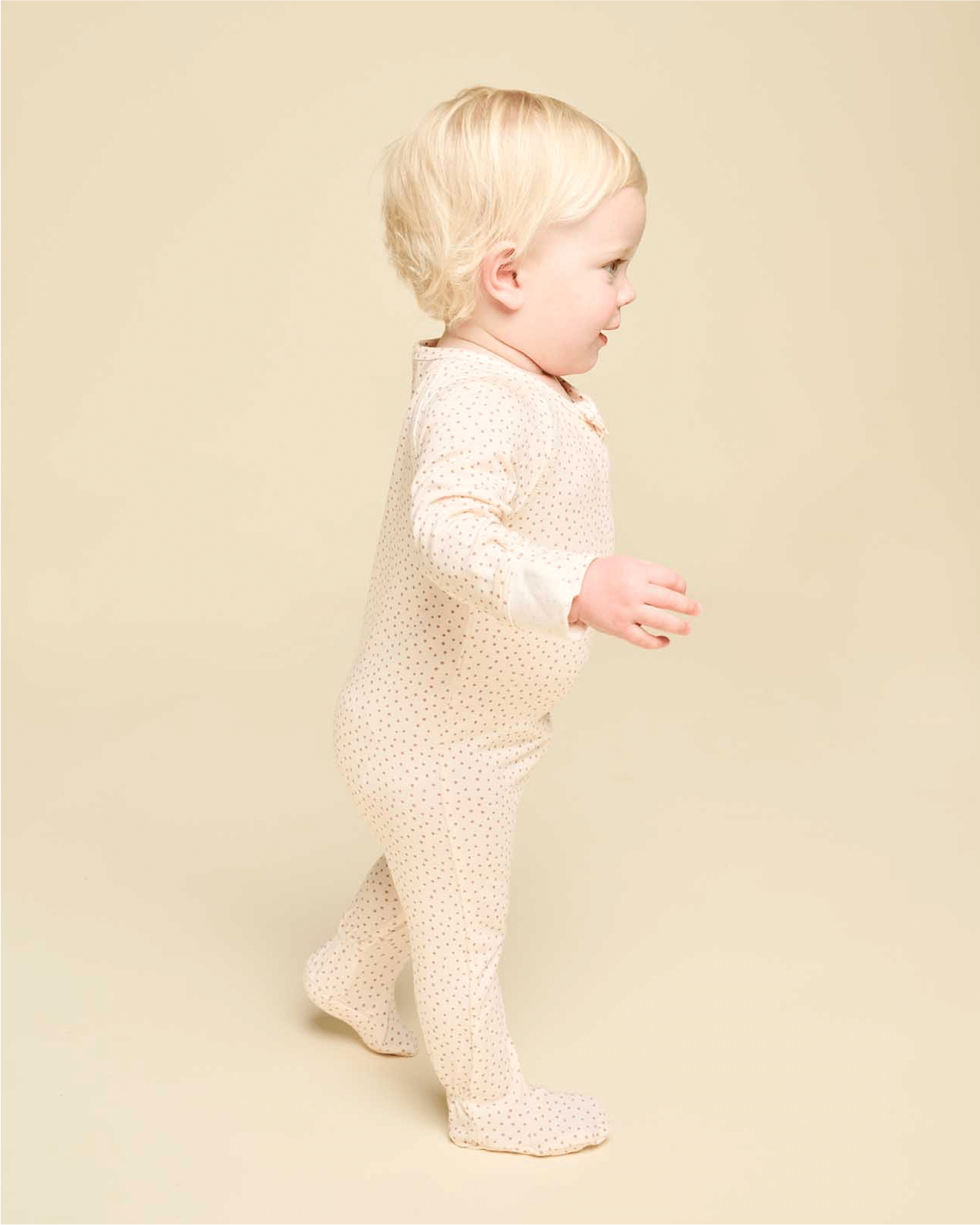 Cushii Cushii Softluxe Zip Footie - Oat Dots
