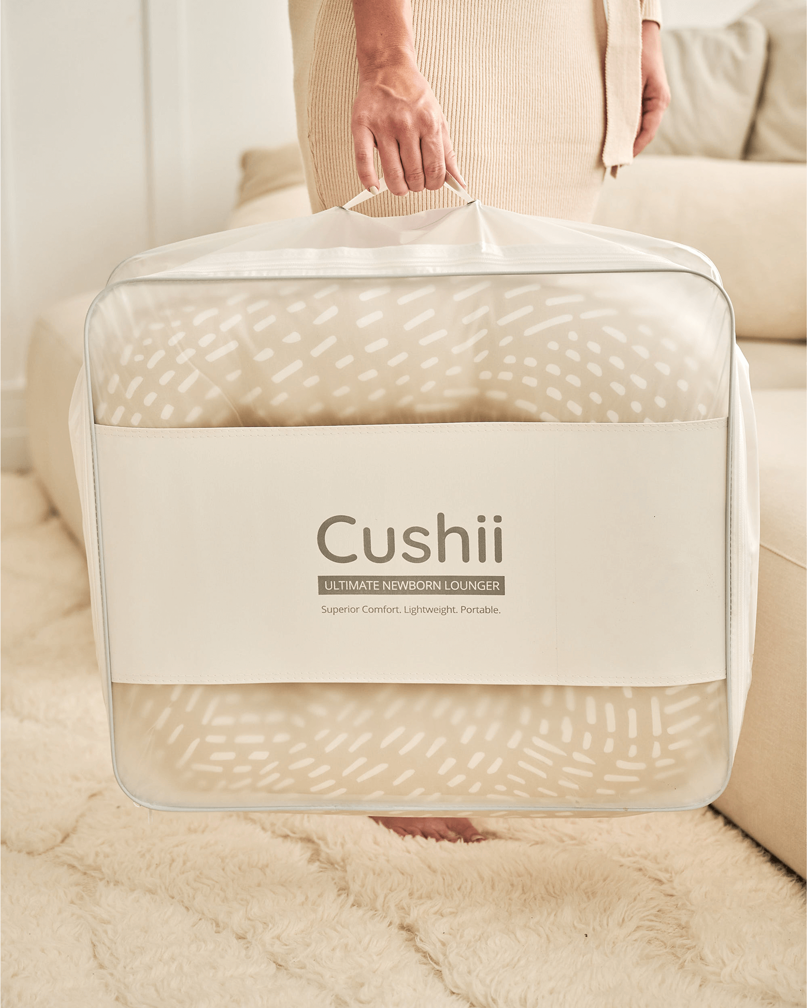 Cushii® Cushii Lounger Wanderlust - Oatmilk