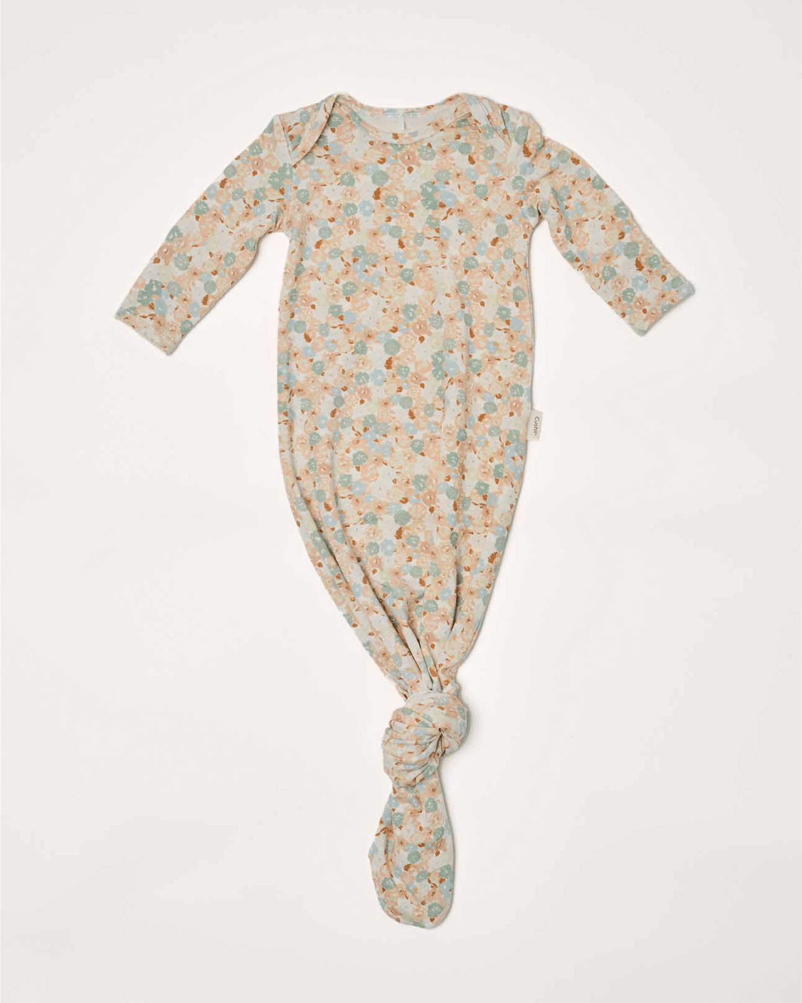 Cushii  Cushii Softluxe Baby Knotted Gown - Floral