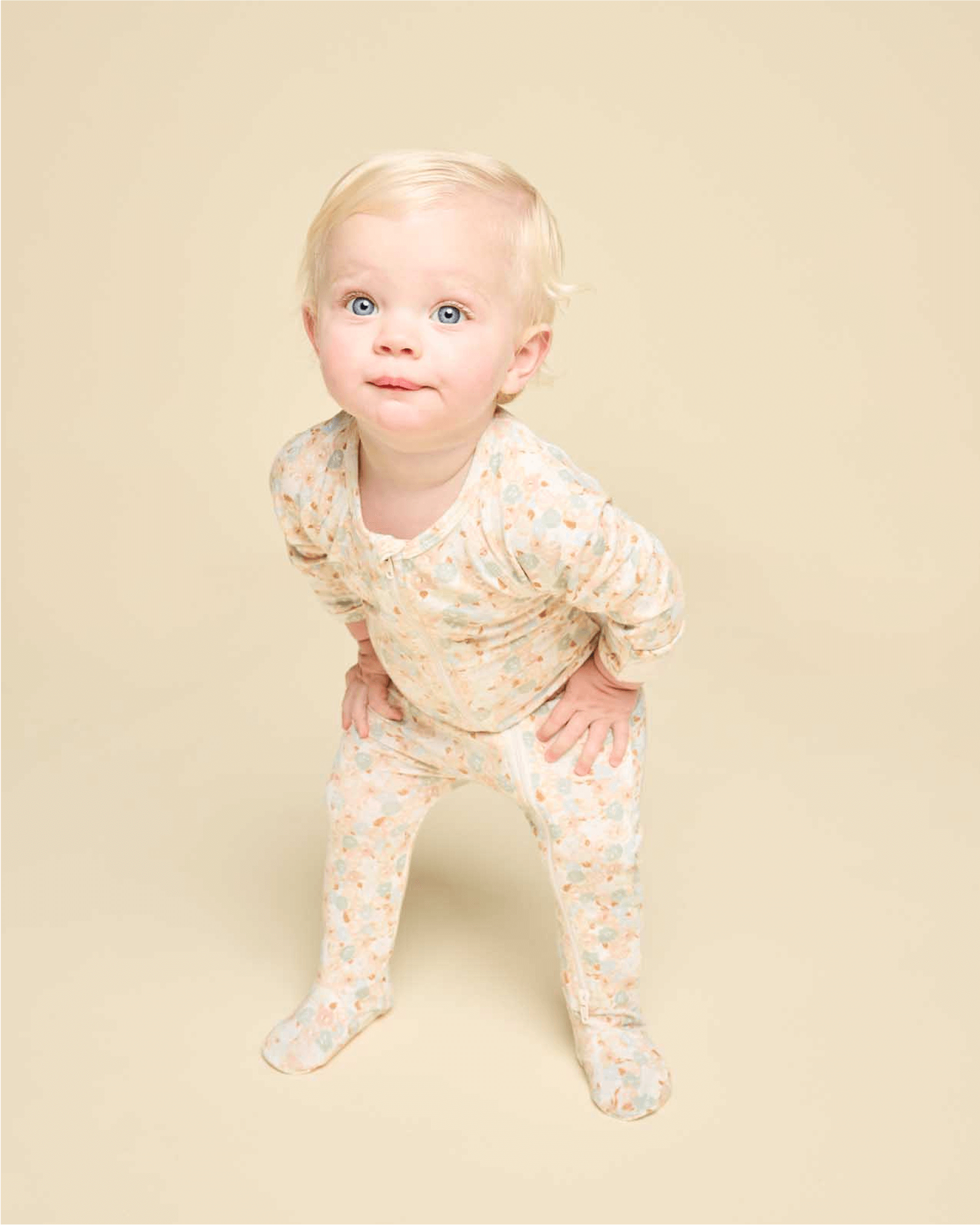 Cushii Cushii Softluxe Zip Footie - Floral