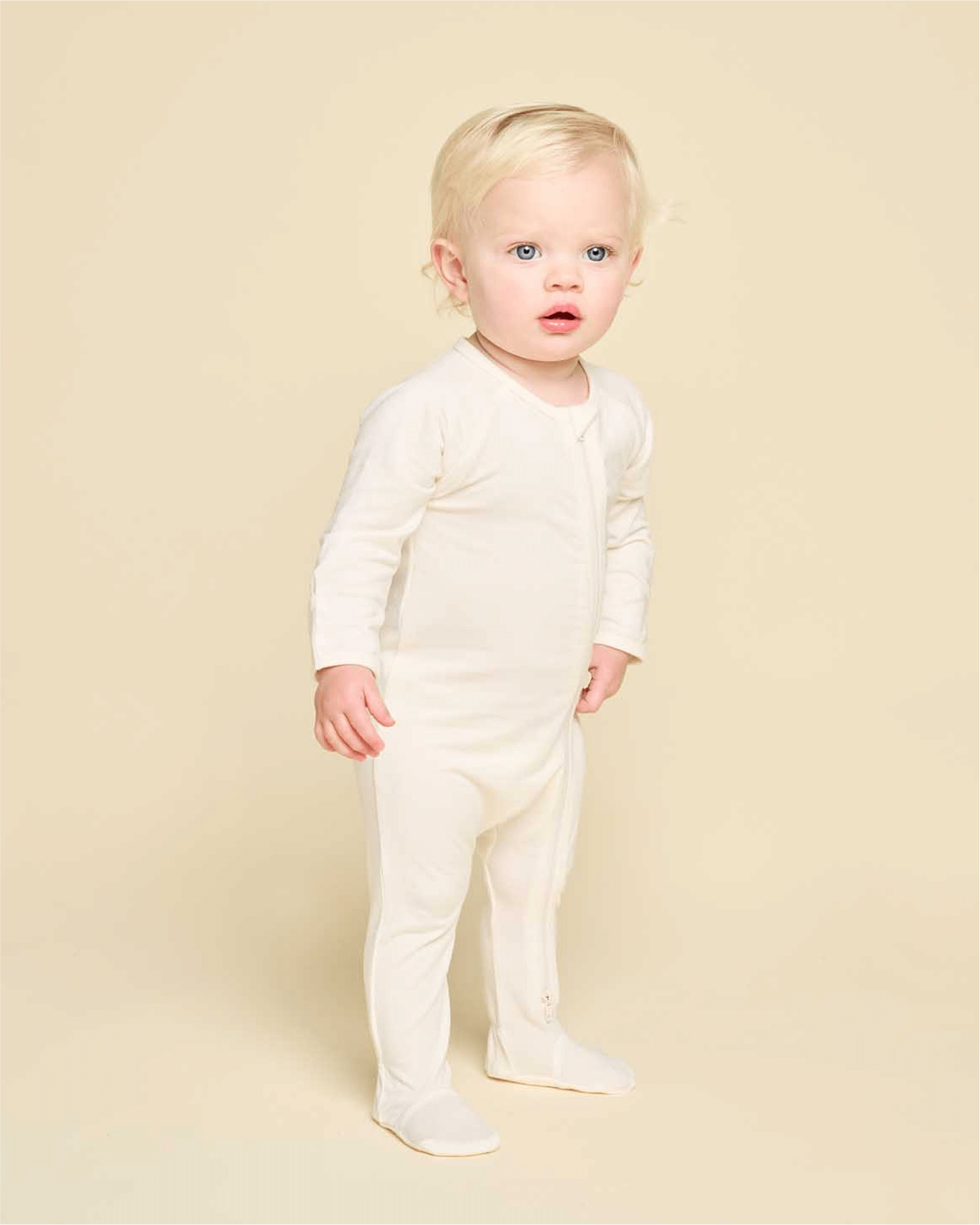 Cushii Cushii Softluxe Zip Footie - Milk