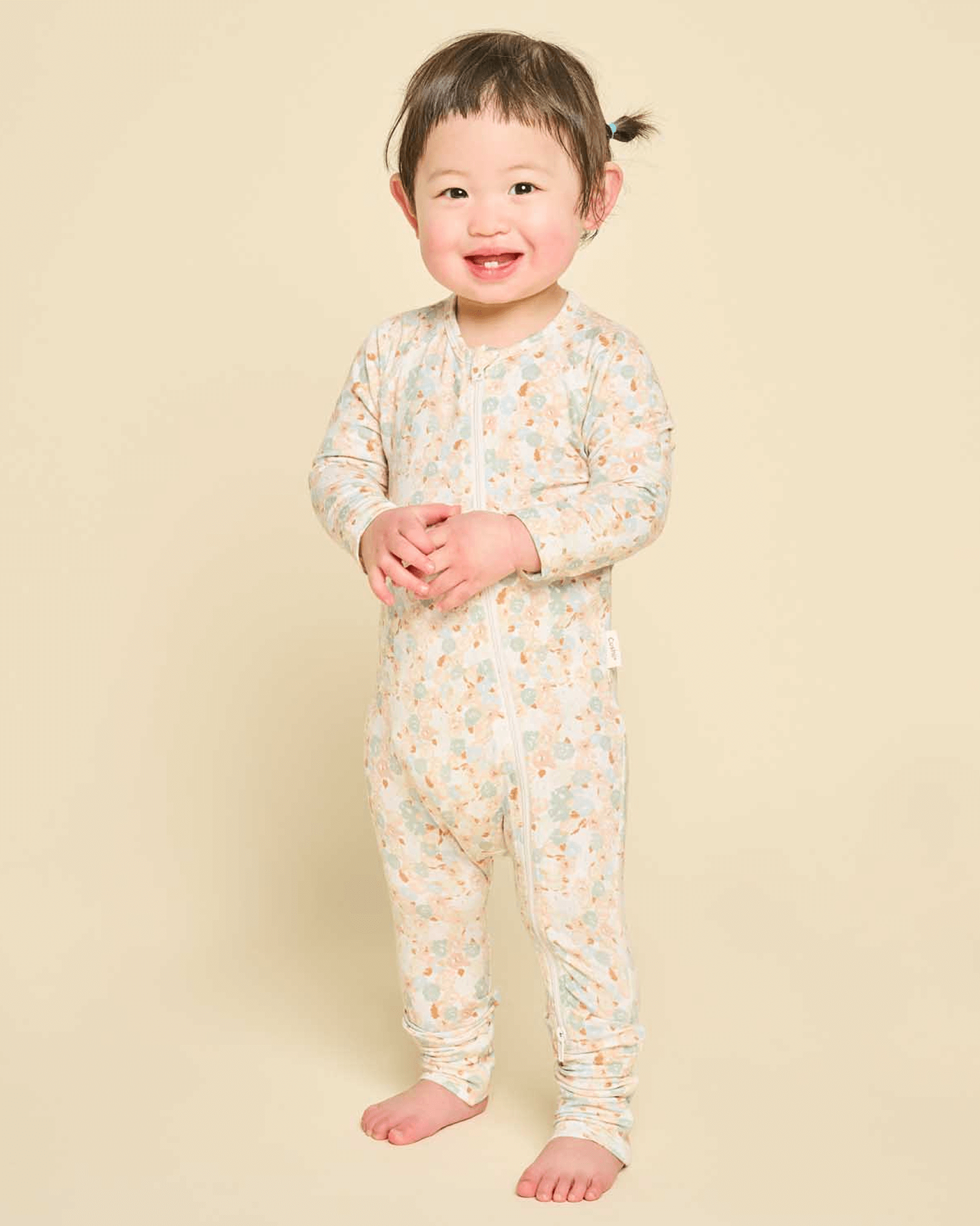Cushii Cushii Softluxe Zip Onesie - Floral