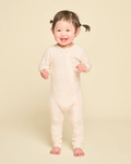 Zip Onesie - Oat Dots