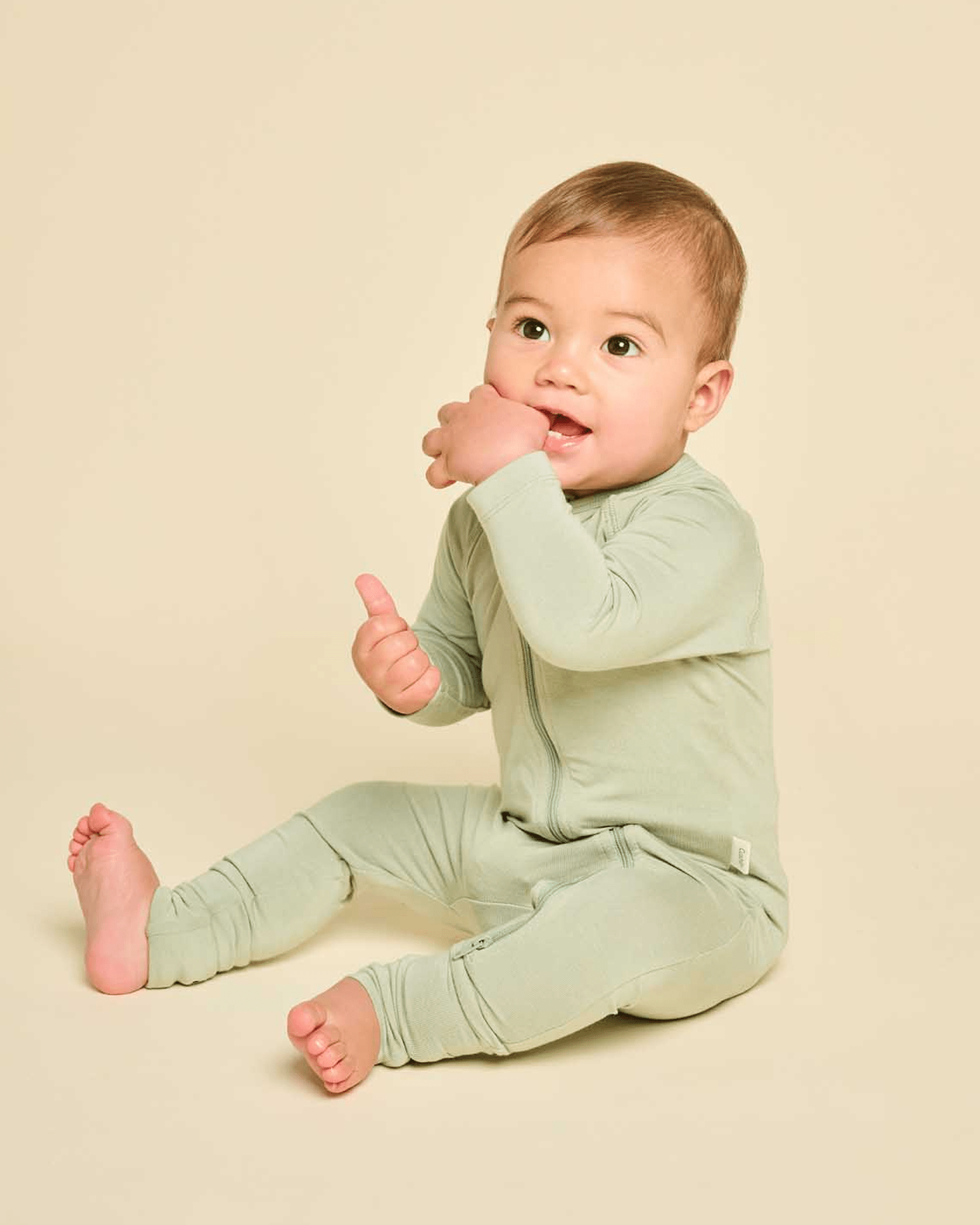 Cushii  Cushii Softluxe Zip Onesie - Sage